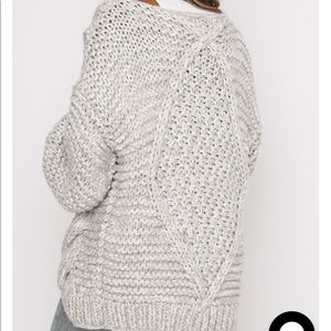 White Fox knit cardigan